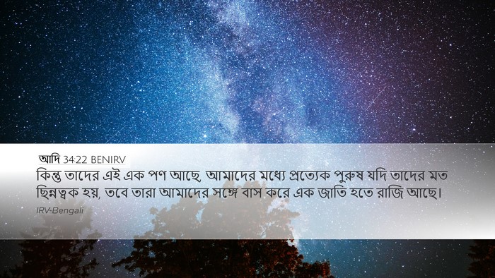 আদি 34:22 BENIRV Desktop Wallpaper - কিন্তু তাদের এই এক - Desktop Bible Verse Wallpaper