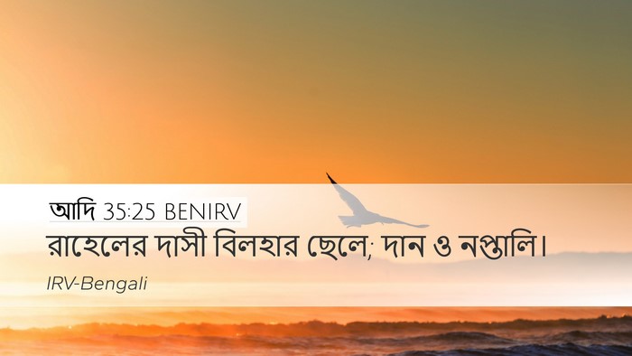 আদি 35:25 BENIRV Desktop Wallpaper - রাহেলের দাসী - Desktop Bible Verse Wallpaper