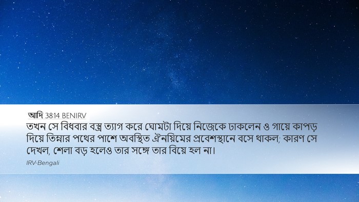 আদি 38:14 BENIRV Bible Verse Image