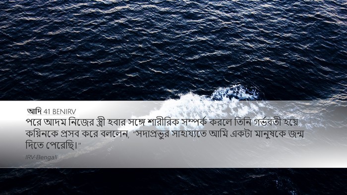 আদি 4:1 BENIRV Desktop Wallpaper - পরে আদম নিজের - Desktop Bible Verse Wallpaper