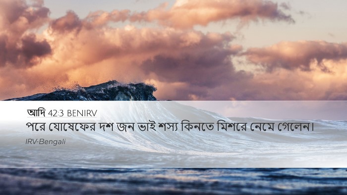 আদি 42:3 BENIRV Bible Verse Image