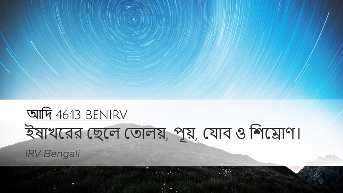 আদি 46:13 BENIRV Bible Verse Image