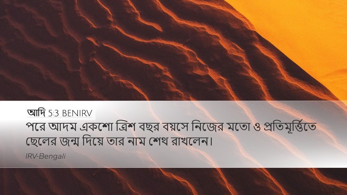 আদি 5:3 BENIRV Bible Verse Image