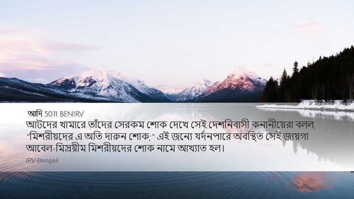 আদি 50:11 BENIRV Bible Verse Image