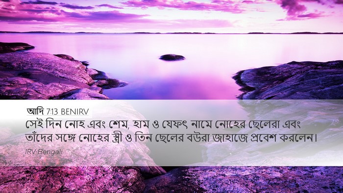 আদি 7:13 BENIRV Bible Verse Image