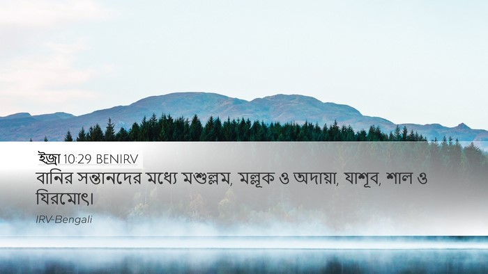 ইজ্ৰা 10:29 BENIRV Bible Verse Image