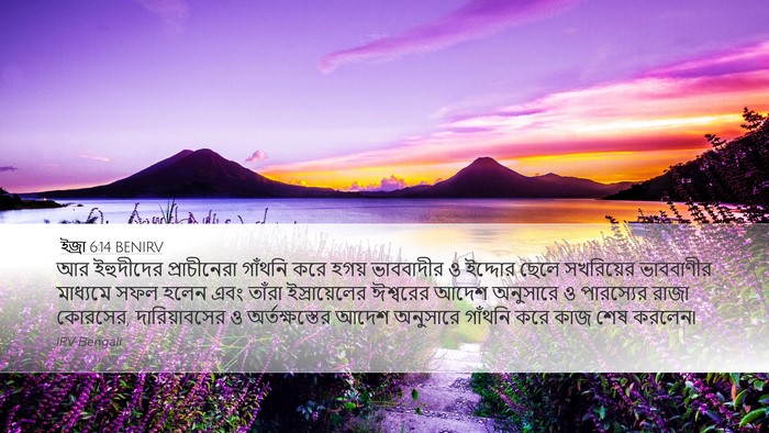ইজ্ৰা 6:14 BENIRV Bible Verse Image