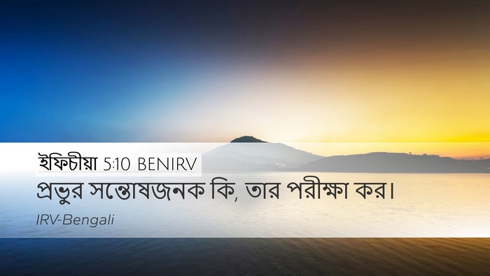 ইফিচীয়া 5:10 BENIRV Bible Verse Image