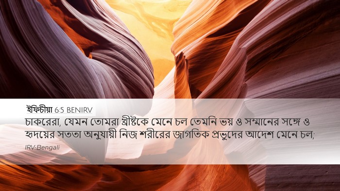 ইফিচীয়া 6:5 BENIRV Bible Verse Image
