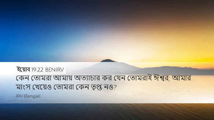 ইয়োব 19:22 BENIRV Bible Verse Image