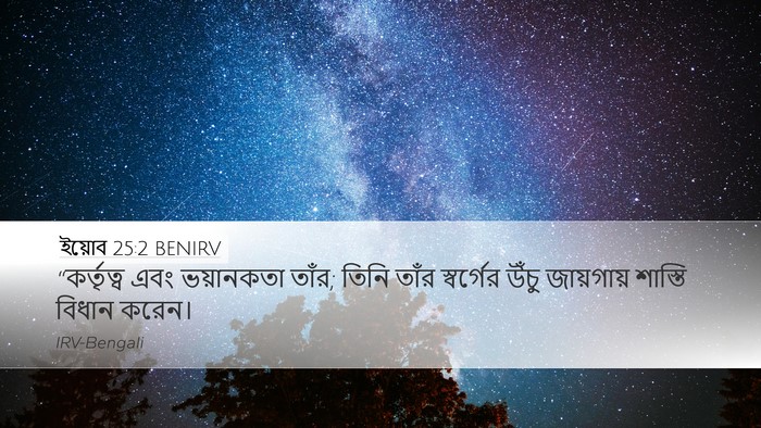 ইয়োব 25:2 BENIRV Bible Verse Image
