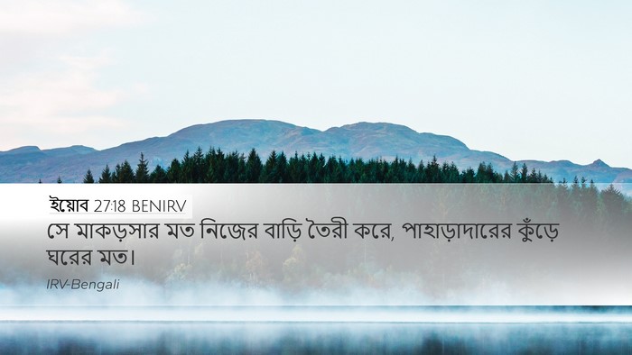 ইয়োব 27:18 BENIRV Bible Verse Image