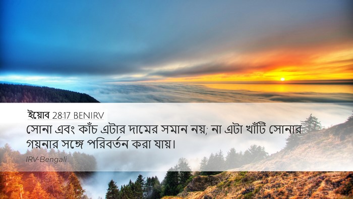 ইয়োব 28:17 BENIRV Bible Verse Image