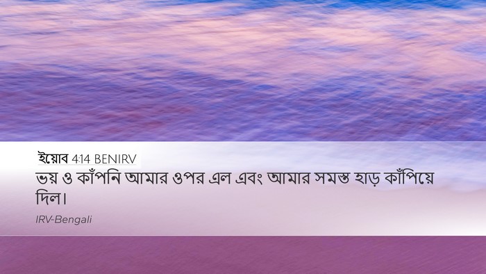 ইয়োব 4:14 BENIRV Bible Verse Image