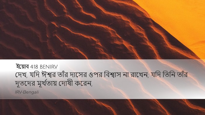 ইয়োব 4:18 BENIRV Bible Verse Image