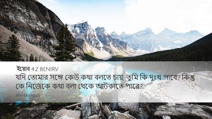 ইয়োব 4:2 BENIRV Bible Verse Image