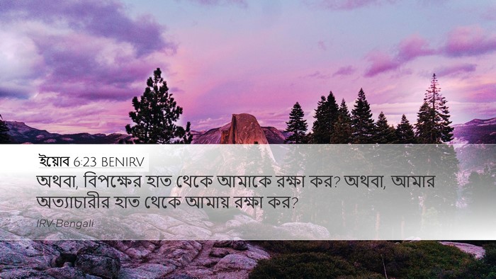ইয়োব 6:23 BENIRV Bible Verse Image