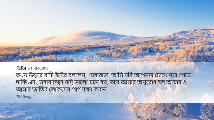 ইষ্টেৰ 7:3 BENIRV Bible Verse Image