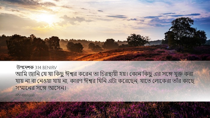 উপদেশক 3:14 BENIRV Bible Verse Image