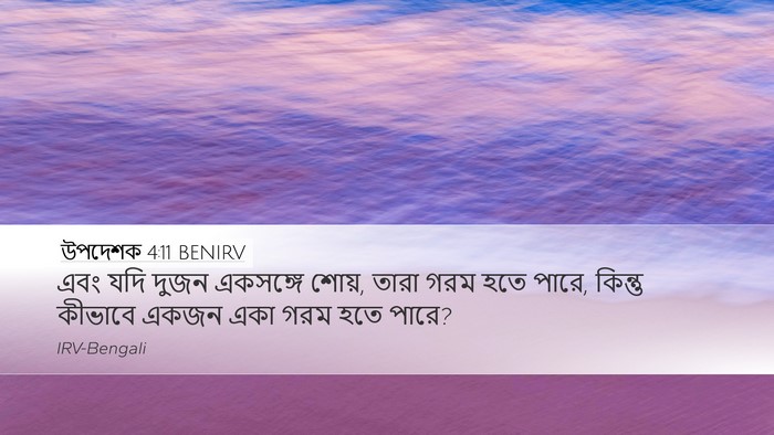উপদেশক 4:11 BENIRV Bible Verse Image