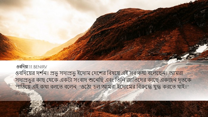 ওবদিয়া 1:1 BENIRV Bible Verse Image