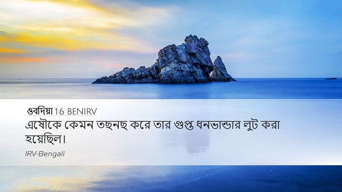 ওবদিয়া 1:6 BENIRV Bible Verse Image
