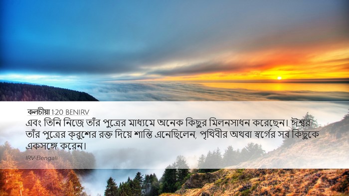 কলচীয়া 1:20 BENIRV Bible Verse Image