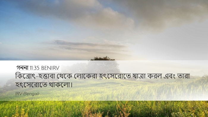 গননা 11:35 BENIRV Bible Verse Image