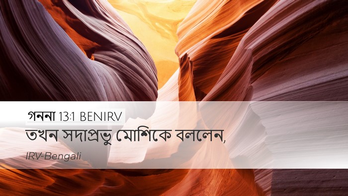 গননা 13:1 BENIRV Desktop Wallpaper - তখন সদাপ্রভু - Desktop Bible Verse Wallpaper