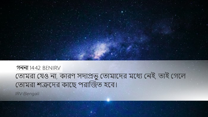 গননা 14:42 BENIRV Desktop Wallpaper - তোমরা যেও না, কারণ - Desktop Bible Verse Wallpaper