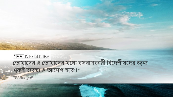 গননা 15:16 BENIRV Bible Verse Image