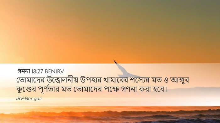 গননা 18:27 BENIRV Desktop Wallpaper - তোমাদের - Desktop Bible Verse Wallpaper