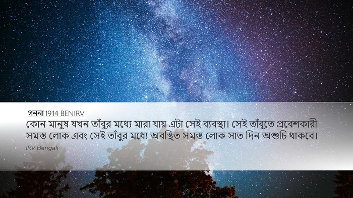 গননা 19:14 BENIRV Bible Verse Image