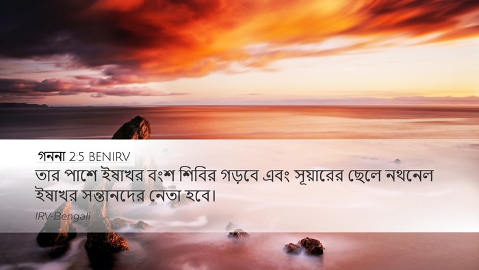 গননা 2:5 BENIRV Desktop Wallpaper - তার পাশে ইষাখর বংশ - Desktop Bible Verse Wallpaper
