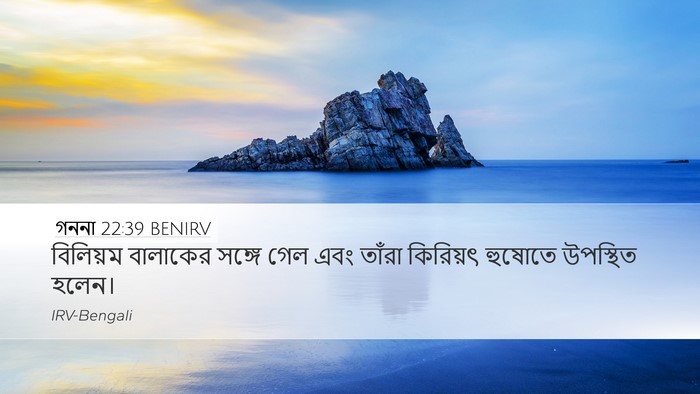 গননা 22:39 BENIRV Desktop Wallpaper - বিলিয়ম বালাকের - Desktop Bible Verse Wallpaper