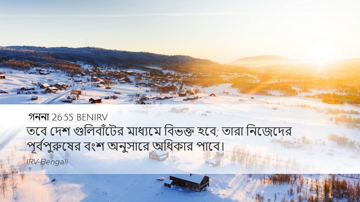 গননা 26:55 BENIRV Bible Verse Image