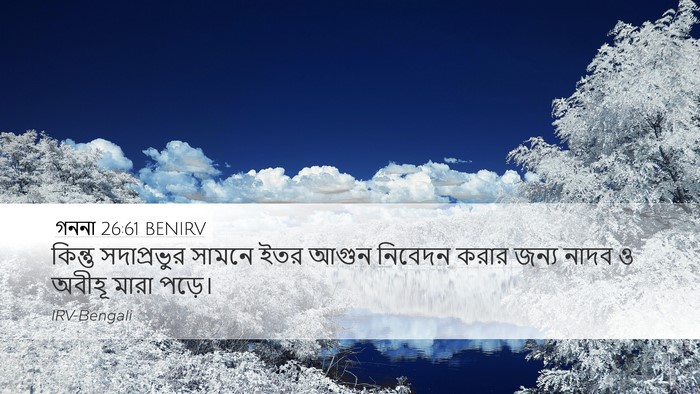 গননা 26:61 BENIRV Desktop Wallpaper - কিন্তু সদাপ্রভুর - Desktop Bible Verse Wallpaper