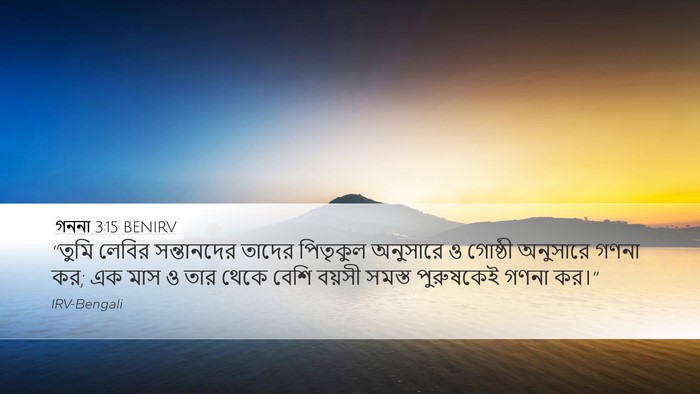 গননা 3:15 BENIRV Bible Verse Image