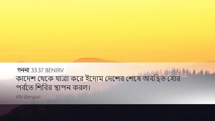 গননা 33:37 BENIRV Bible Verse Image