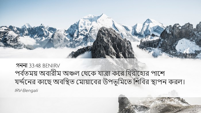 গননা 33:48 BENIRV Bible Verse Image