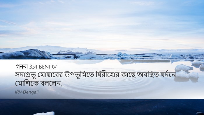 গননা 35:1 BENIRV Bible Verse Image