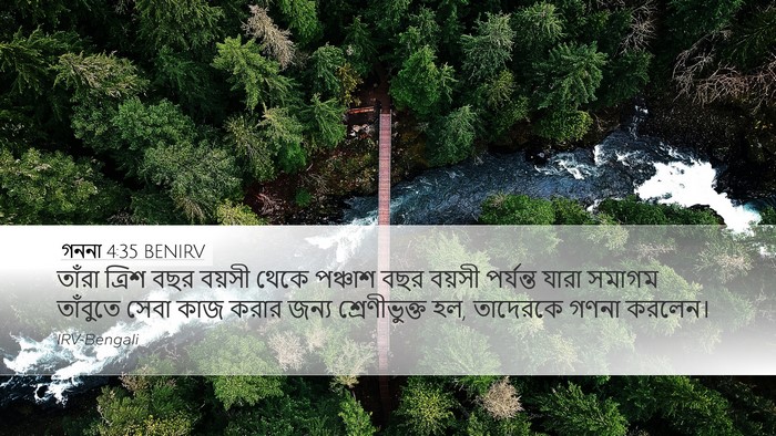 গননা 4:35 BENIRV Bible Verse Image