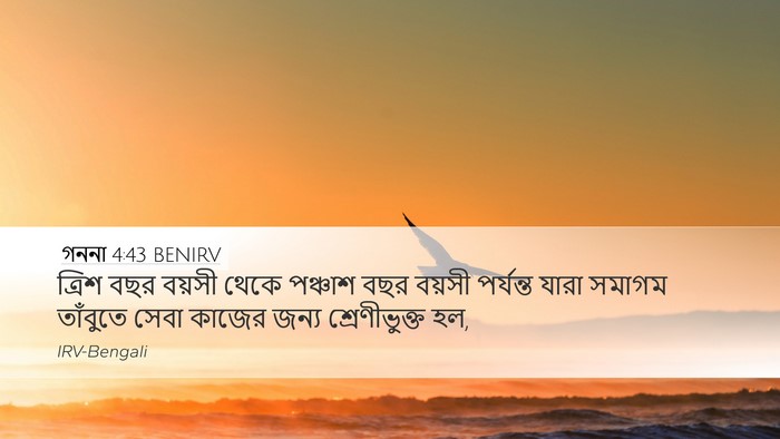 গননা 4:43 BENIRV Bible Verse Image