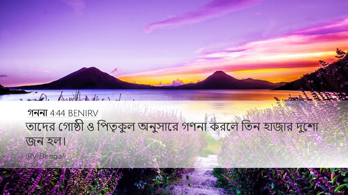 গননা 4:44 BENIRV Desktop Wallpaper - তাদের গোষ্ঠী ও - Desktop Bible Verse Wallpaper
