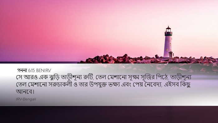গননা 6:15 BENIRV Bible Verse Image