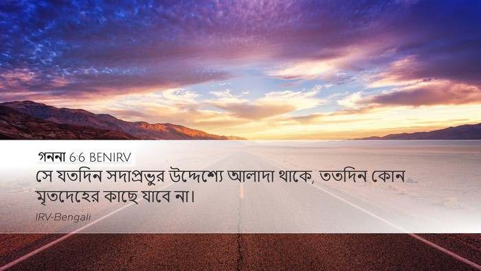 গননা 6:6 BENIRV Bible Verse Image