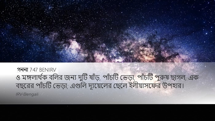গননা 7:47 BENIRV Bible Verse Image