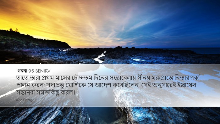 গননা 9:5 BENIRV Bible Verse Image