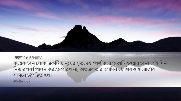 গননা 9:6 BENIRV Bible Verse Image