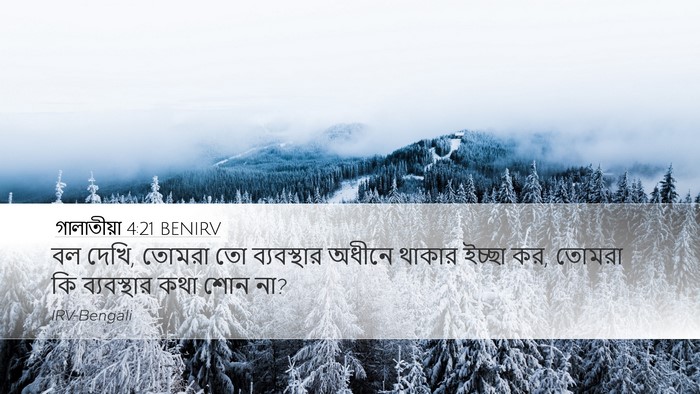 গালাতীয়া 4:21 BENIRV Bible Verse Image